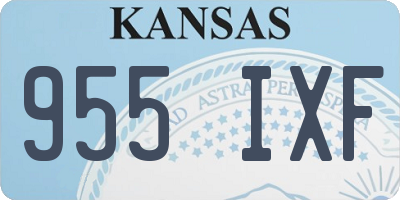 KS license plate 955IXF