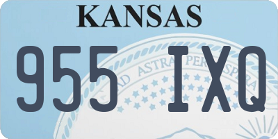 KS license plate 955IXQ