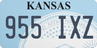 KS license plate 955IXZ