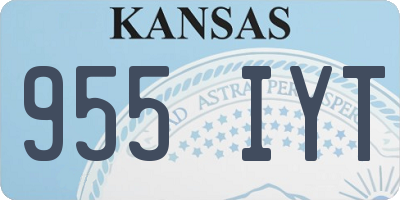 KS license plate 955IYT