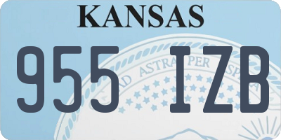 KS license plate 955IZB
