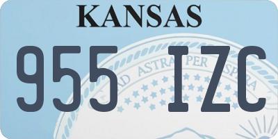 KS license plate 955IZC