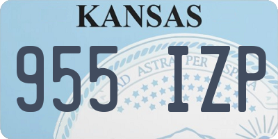 KS license plate 955IZP