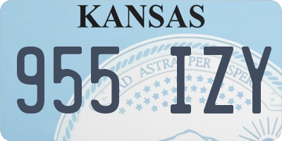 KS license plate 955IZY