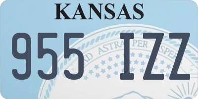KS license plate 955IZZ
