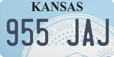 KS license plate 955JAJ