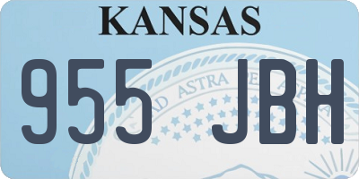 KS license plate 955JBH