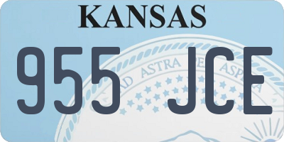 KS license plate 955JCE