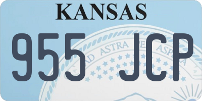 KS license plate 955JCP