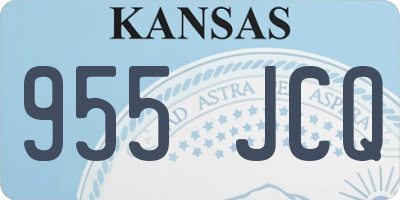 KS license plate 955JCQ