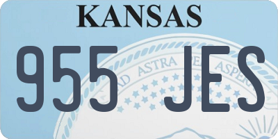 KS license plate 955JES