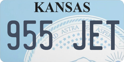 KS license plate 955JET