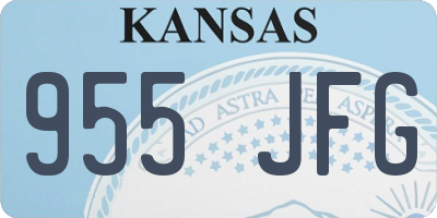 KS license plate 955JFG