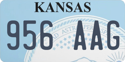 KS license plate 956AAG