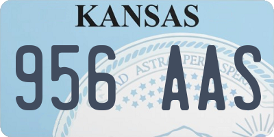 KS license plate 956AAS
