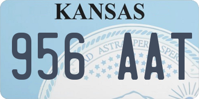 KS license plate 956AAT