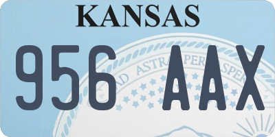 KS license plate 956AAX