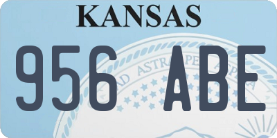 KS license plate 956ABE