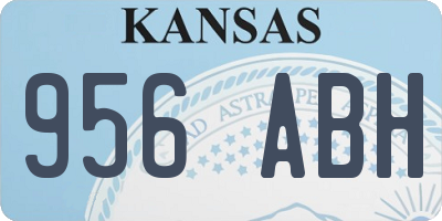 KS license plate 956ABH