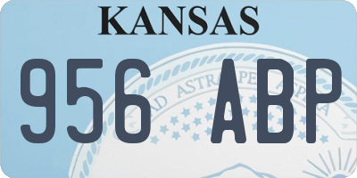 KS license plate 956ABP
