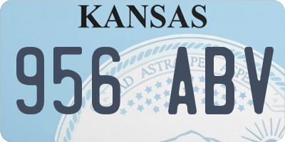 KS license plate 956ABV
