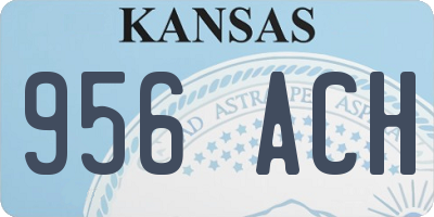 KS license plate 956ACH