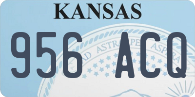 KS license plate 956ACQ