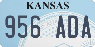 KS license plate 956ADA