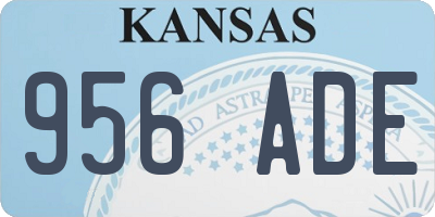 KS license plate 956ADE