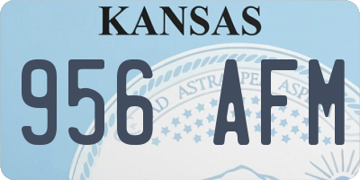 KS license plate 956AFM