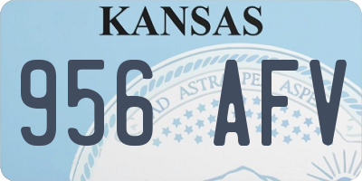 KS license plate 956AFV