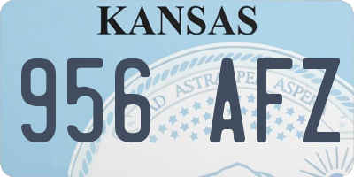 KS license plate 956AFZ