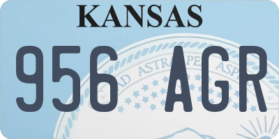 KS license plate 956AGR