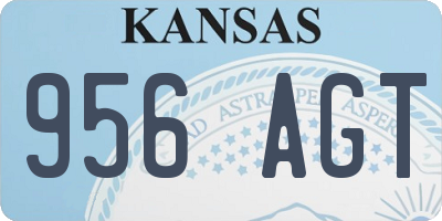 KS license plate 956AGT