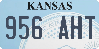 KS license plate 956AHT