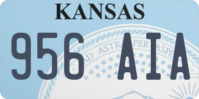 KS license plate 956AIA