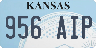 KS license plate 956AIP