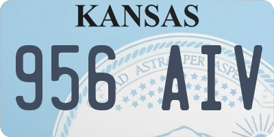 KS license plate 956AIV