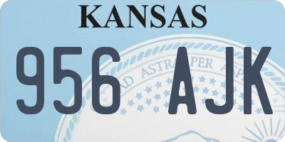KS license plate 956AJK