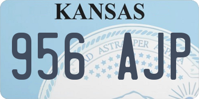 KS license plate 956AJP