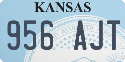 KS license plate 956AJT