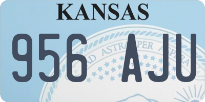 KS license plate 956AJU