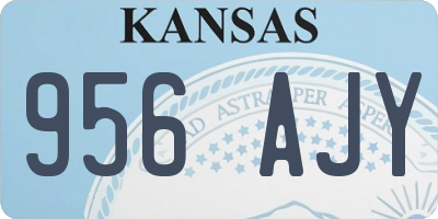 KS license plate 956AJY