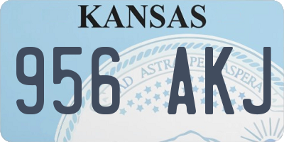 KS license plate 956AKJ
