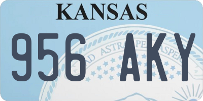KS license plate 956AKY