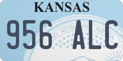 KS license plate 956ALC
