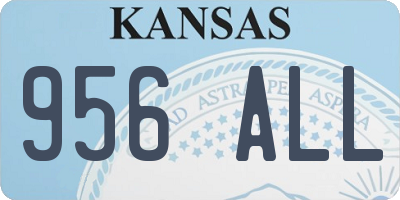 KS license plate 956ALL