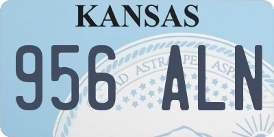 KS license plate 956ALN