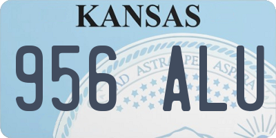 KS license plate 956ALU