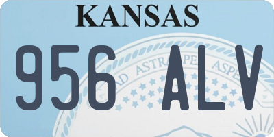 KS license plate 956ALV
